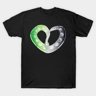 Ball Python Heart (Aro Pride Design) T-Shirt